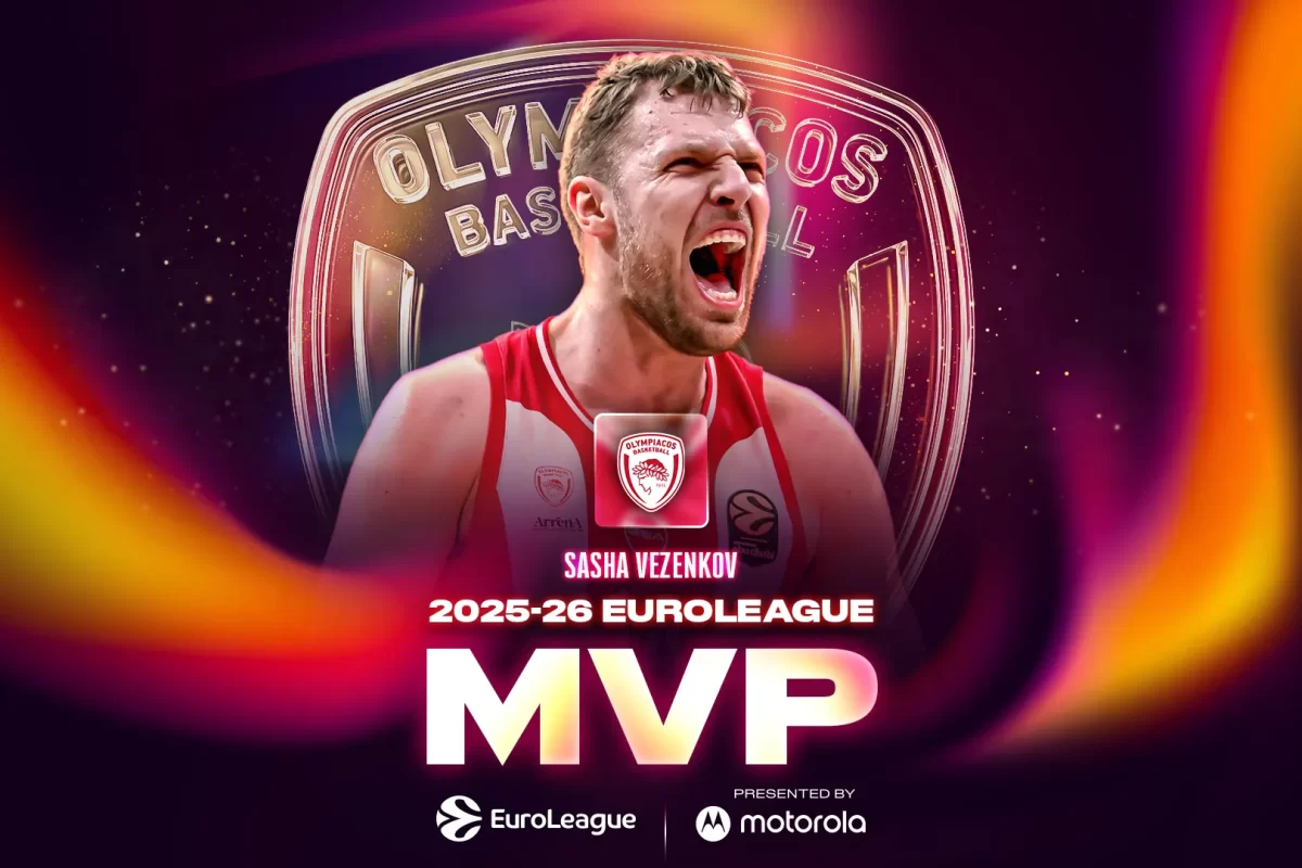 Sasha Vezenkov é o MVP da temporada da EuroLeague