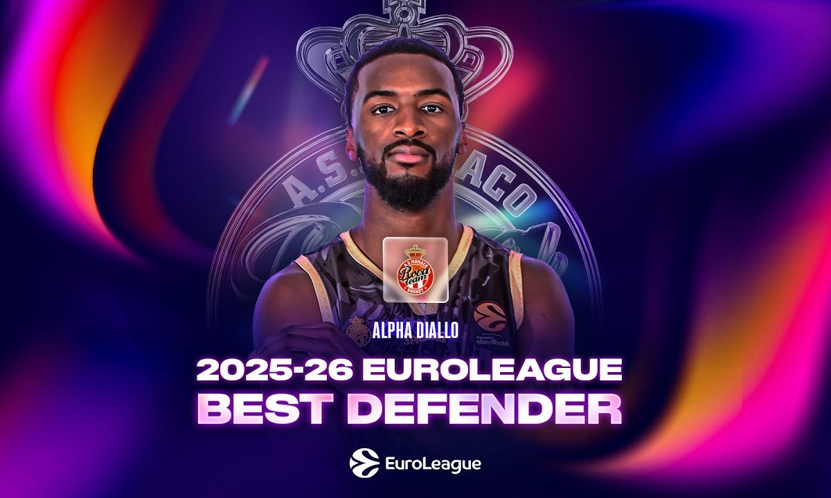 Alpha Diallo vence o prêmio de melhor defensor da EuroLeague