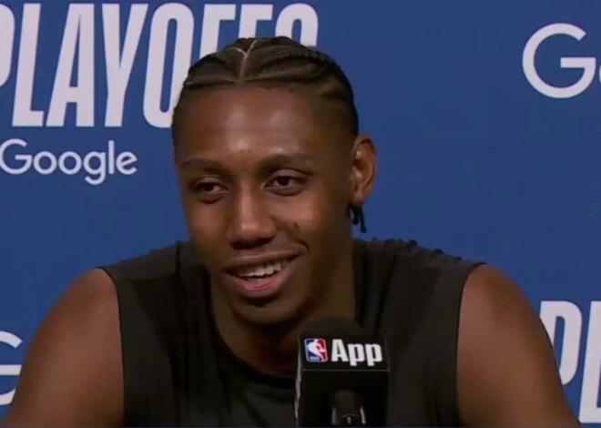 RJ Barrett sobre James Harden pegando a bola no banco do Raptors: “Considero tudo um desrespeito”