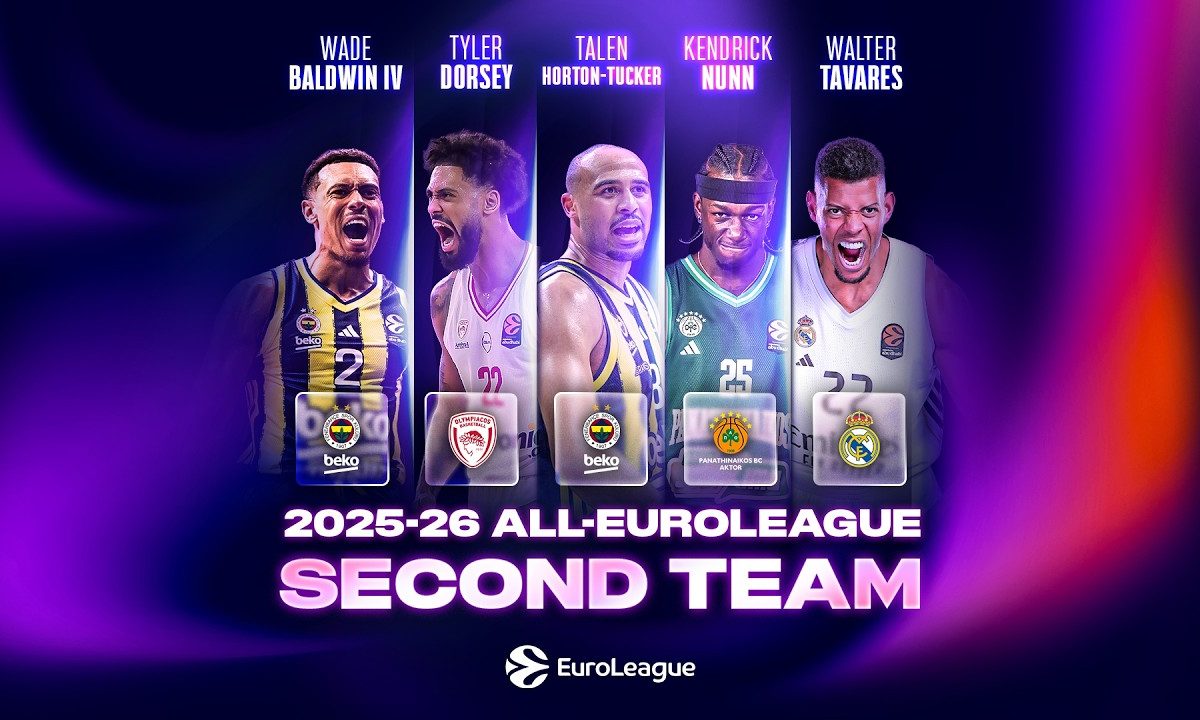 Segunda equipe da EuroLeague 2025–26 anunciada: Nunn, grupo principal de Tavares