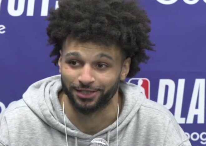 Jamal Murray reage à derrota do Nuggets no jogo 6 para o Timberwolves