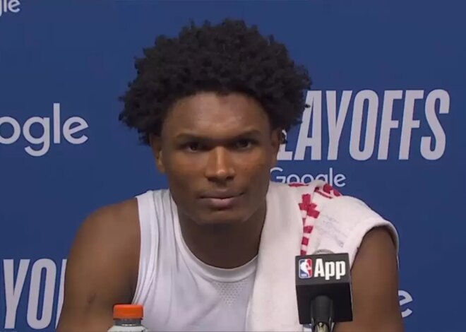 Amen Thompson reflete sobre a eliminação do Rockets
