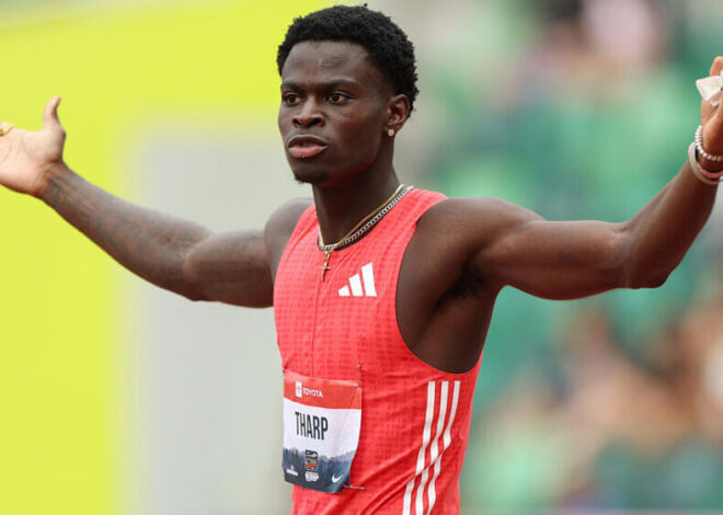 Ja’Kobe Tharp atinge o recorde mundial de 12,75 nos 110m com barreiras no NCAA Champs