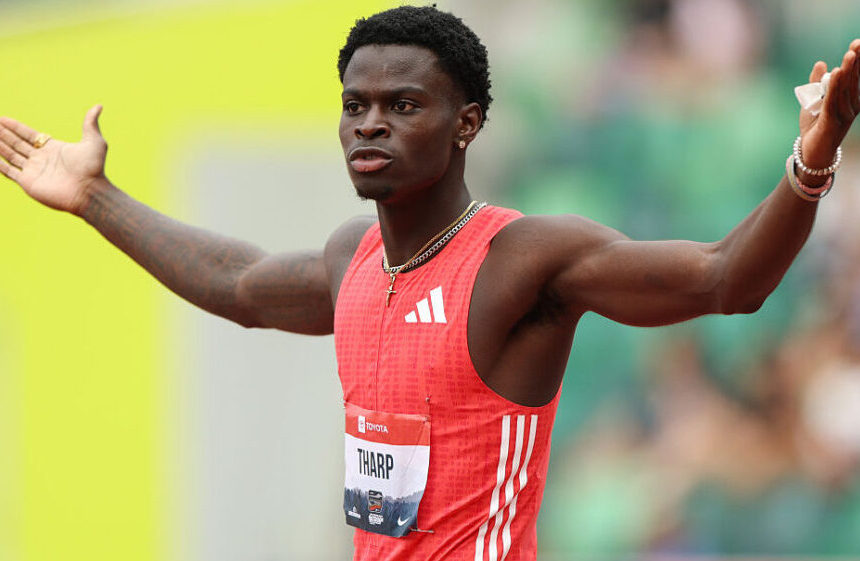 Ja’Kobe Tharp atinge o recorde mundial de 12,75 nos 110m com barreiras no NCAA Champs