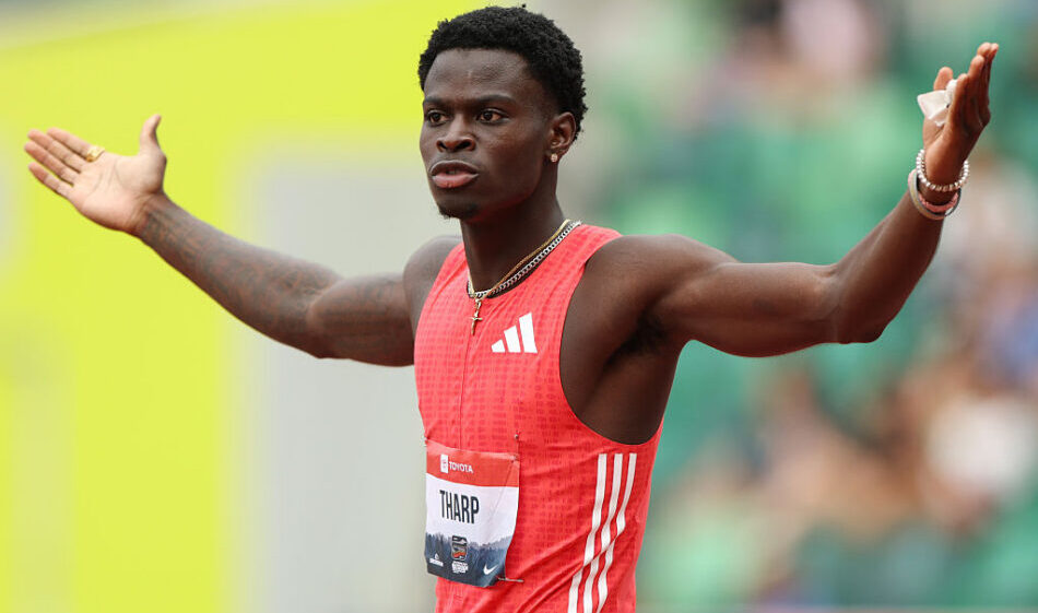 Ja’Kobe Tharp atinge o recorde mundial de 12,75 nos 110m com barreiras no NCAA Champs