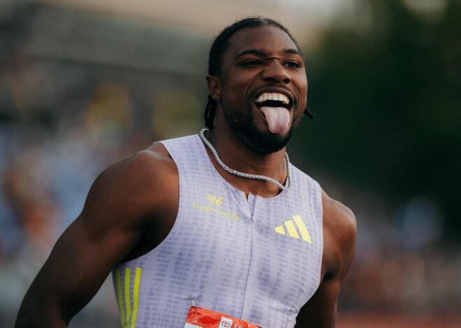 Noah Lyles atinge a marca abaixo de 9,8 na cidade de Nova York