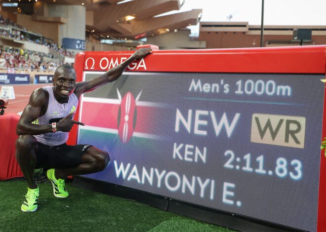 Emmanuel Wanyonyi bate recorde mundial dos 1.000 m de 27 anos